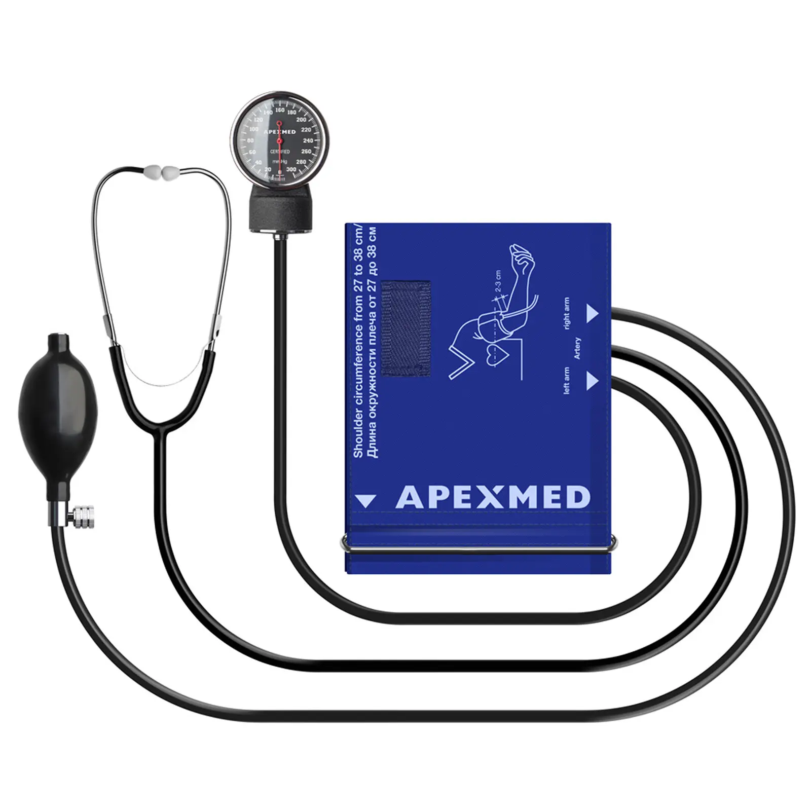 Тонометр механический Apexmed АТ-12, 27-38 см, измеритель давления