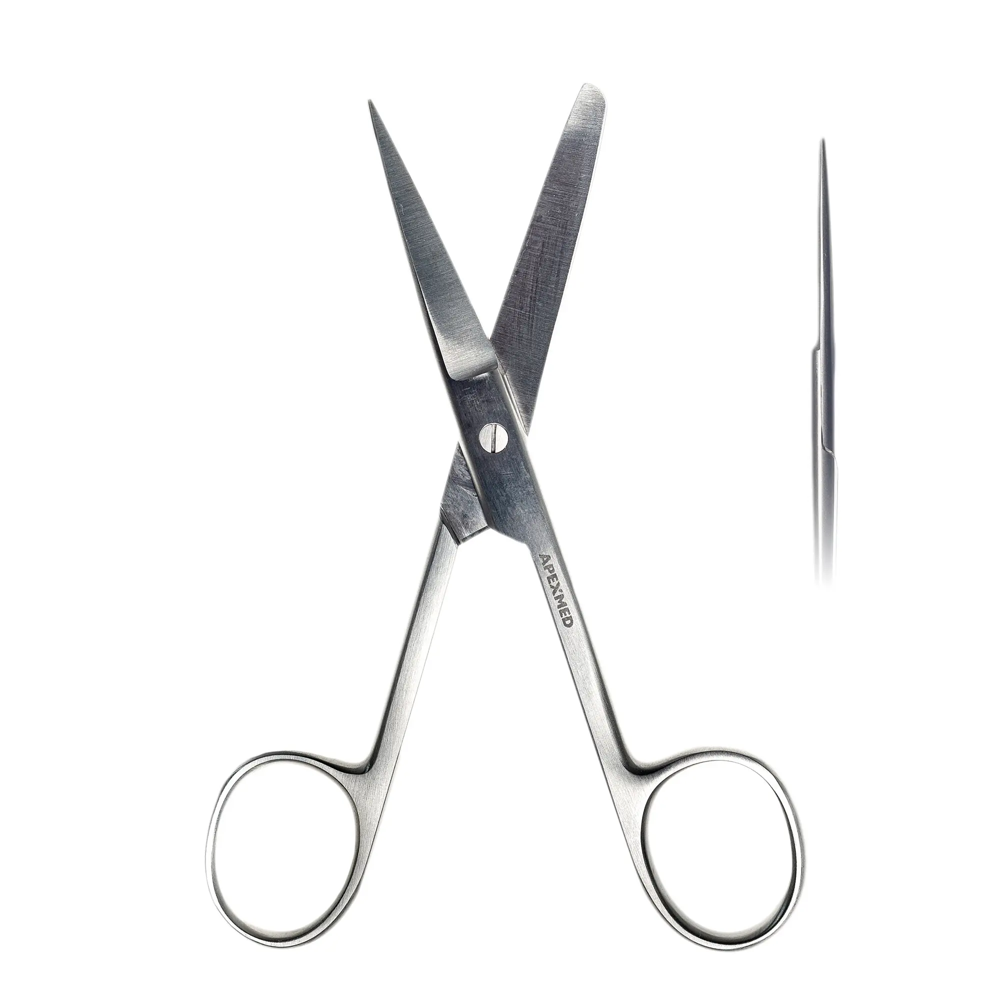 Ножницы хирургические Standard (Стандарт) с одним острым концом, прямые, детские,130 мм, Apexmed