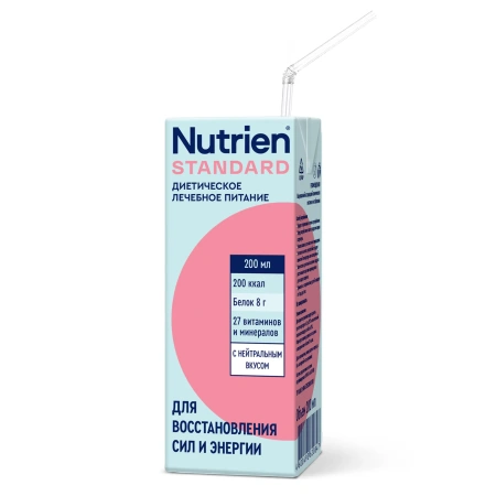 Лечебное питание Nutrien Standard (Нутриэн Стандарт) с нейтральным вкусом, энтеральное, 200 мл